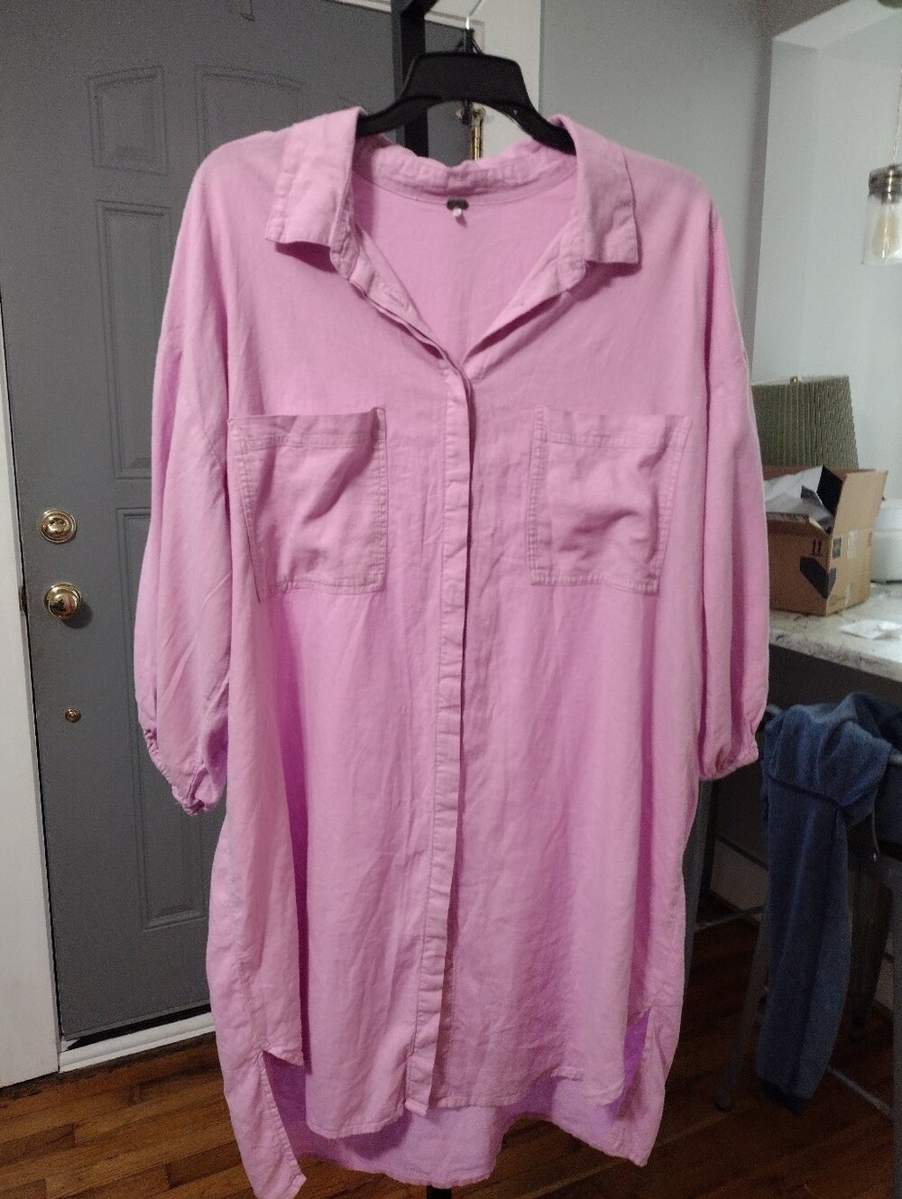 YFB Linen Blend Tunic Top